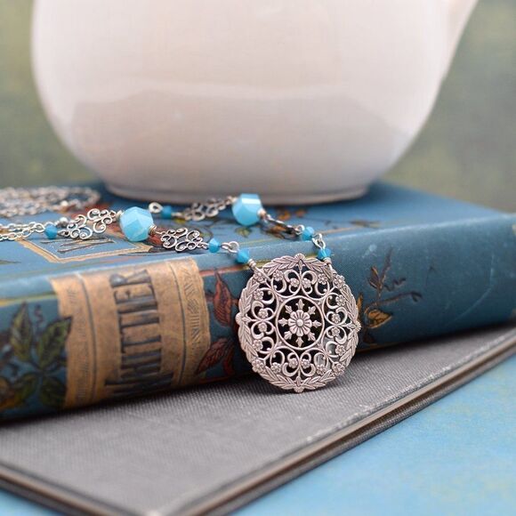 Filigree Medallion Necklace  - Picture 1 of 1